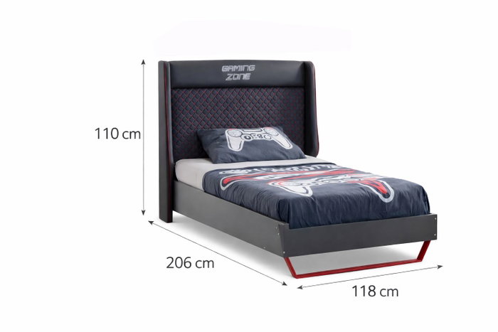 Hanah Home Somier individual Gaming Zone Antracita Hanah Home Somier individual Gaming Zone Antracita
